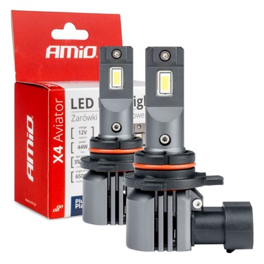 SLOMART LED žarulja za automobil AMIO X4 Aviator HIR2 9012, CANBUS, 6500K
