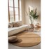 HANSE HOME Obostrani juten okrugao tepih u prirodnoj boji ø 100 cm Braided Gold 
