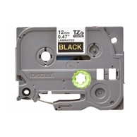 BROTHER Čvrsta traka TZE334, 12mm 8m TZE334, zlatna/crna