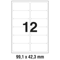 ZWECKFORM Etikete LK 99,1x42,3 mm polyester 4772-25 prozirne 25 listova