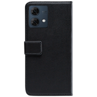 MOBILIZE PU kožna futrola tipa knjige za Motorola Moto G84, crna