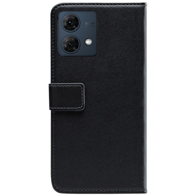 MOBILIZE PU kožna futrola tipa knjige za Motorola Moto G84, crna
