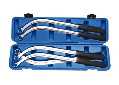 SW-STAHL Alat za faziranje motora (Audi, VW, Škoda, Seat), set od 5 zakrivljenih 12-kutnih ključeva (13, 15, 16, 17, 19 mm) 10557L