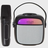 ADLER Karaoke zvučnik s mikrofonom AD 1199, Bluetooth, SD, USB, AUX, crni
