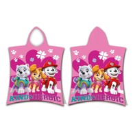 JERRY FABRICS Ružičasti dječji pončo od frotira Paw Patrol