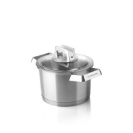 MEHRZER Duboki lonac s poklopcem, premium inox 18/10, 16 cm