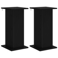 Stalak za biljke 2 kom 30,5x30x60,5 cm, crna