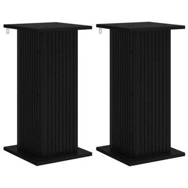 Stalak za biljke 2 kom 30,5x30x60,5 cm, crna