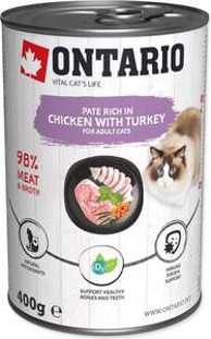 ONTARIO Konzerva Adult Dog 400 g, perad
