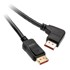 INLINE 8K (UHD-2) DisplayPort kabel, lijevo savijen, crni, 3 m 17153L