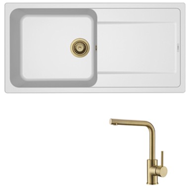 ELLECI Set sudoper Life 480 + slavina Zora, zlato/bianco