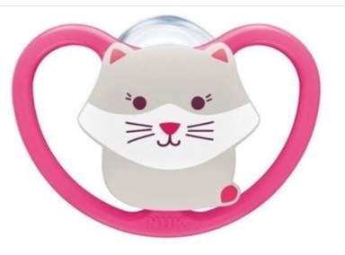 NUK Silikonska duda varalica 18-36 mj, roza