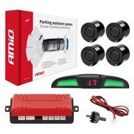 AMIO Parkirni senzori s LED COB zaslonom 4 senzora, crni