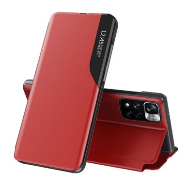 MG Preklopna maskica za Xiaomi Poco M4 Pro 5G, Eco Leather View, crvena