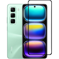 Kaljeno staklo za Infinix Hot 50 4G, 3D, s crnim okvirom