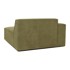 SCANDIC Kaki zeleni baršunasti element za kauč Sting, lijevi kut, 123x141x70,05 cm