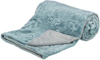 TRIXIE Deka za pse Barry, 70×50 cm, petrol/siva