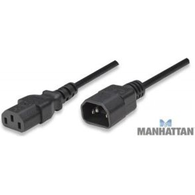 MANHATTAN Kabel za napajanje 301152, C13-C14, 1,8 m, crna
