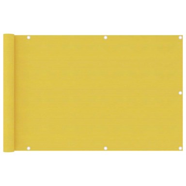 Balkonski zastor 90 x 400 cm HDPE, žuti