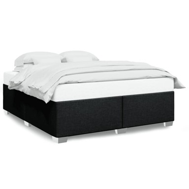 Okvir za krevet crni 200x200 cm od tkanine