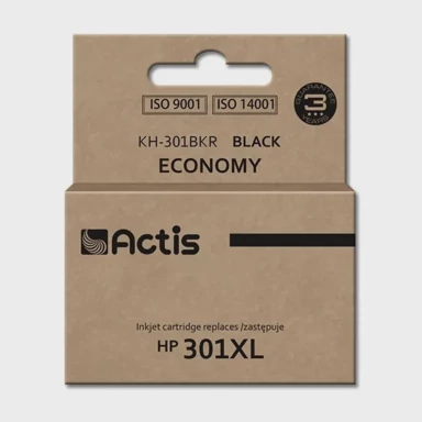 ACTIS Tinta za pisač KH-301BKR, zamjena za HP 301XL CH563EE, standardna, 20 ml, crna