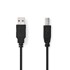 NEDIS USB kabel USB 2.0 USB-A muški USB-B muški 10 W 480 Mbps niklani 5,00 m okrugli PVC crni etiketa