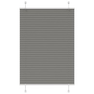 Roleta plisirana, 90x150 cm, širina tkanine 89,4 cm, antracit