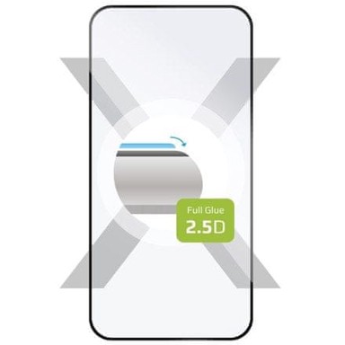 FIXED Kaljeno staklo full cover, Motorola Moto G84, crno