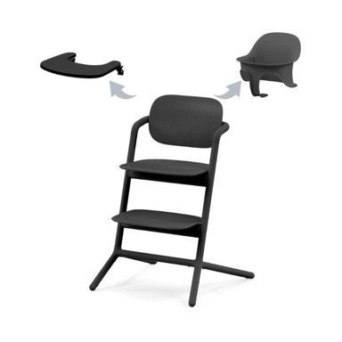 CYBEX Dječja stolica za hranjenje Lemo 3u1, crna