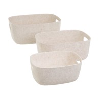 CASA SELECCIÓN Tekstilne košare u setu 3 kom 36x28x16 cm 