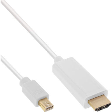 INLINE Mini DisplayPort na HDMI adapter 17171I, 1 m, bijeli