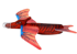Igračka FOAM DINOSAUR PLANE IN RED