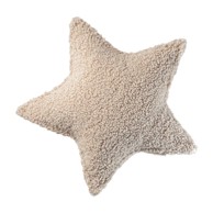 WIGIWAMA Dječji jastuk za sjedenje od bouclé tkanine Star, svijetlo smeđa