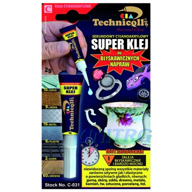 TECHNICQLL cyanoakrilatno ljepilo Super C-031 2g