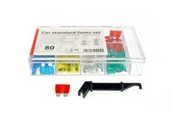 AMIO Set Standardnih auto osigurača, MIX, kutija 80 kom, višebojni