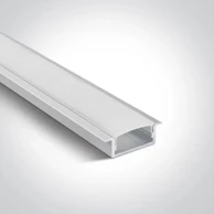 ONE LIGHT Alu profil za led traku (max.20mm) + sjenilo 30×10mm/2m ugradni bijeli dm7906r/w