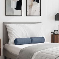 Valjkasti jastučići set 2 kom Ø15×40 cm kordura tekstil, plavi