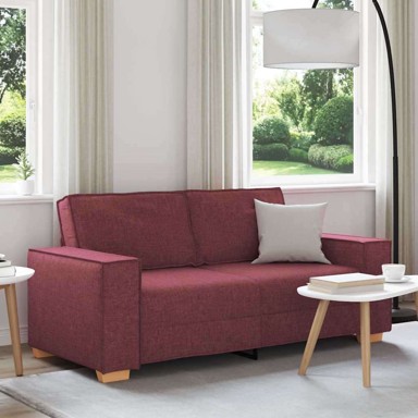 Sofa dvosjed 40 cm od tkanine, boja crnog vina