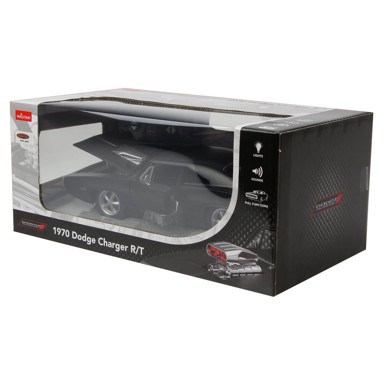 JAMARA Auto na daljinsko upravljanje Delux Dodge Charger RT 1970, crni, 1:16