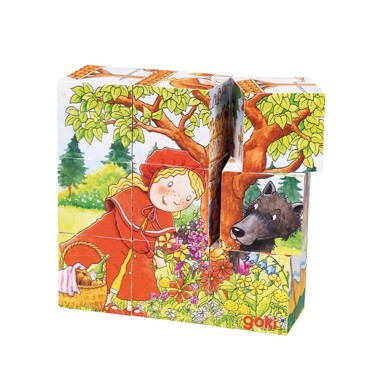 GOKI Kocke za slaganje, bajke, 3+