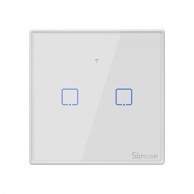 SONOFF Pametni zidni prekidač, Wi-Fi + RF433, dvostruki T2EU2C-TX
