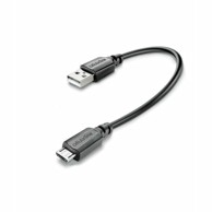 CELLULARLINE Kabel, USB-A na Micro USB, 15 cm, crni