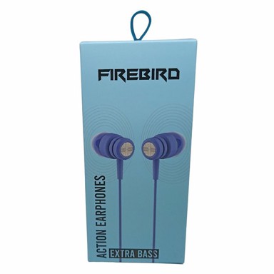 FIREBIRD Žične slušalice Action Q25, plave