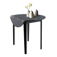STØRAA Crni sklopivi blagovaonski stol Trento Quer, ⌀ 92 cm