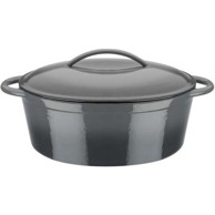 GSW Duboka tava s poklopcem, lijevano željezo, siva