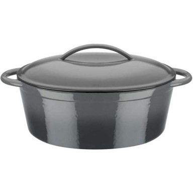 GSW Duboka tava s poklopcem, lijevano željezo, siva