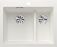 BLANCO Sudoper PLEON 6 SPLIT InFino SILGRANIT, glečer bijela