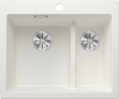 BLANCO Sudoper PLEON 6 SPLIT InFino SILGRANIT, glečer bijela