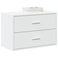 Ormarić s 2 ladice bijeli 60x31x40 cm izrađeno drvo