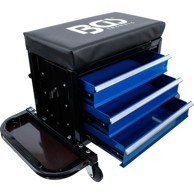 BGS Radioničko pokretno sjedalo s 3 ladice za alat 2859